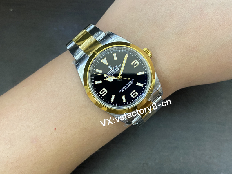 VS廠勞力士36m間金探險家探一復刻腕表工藝細節(jié)如何