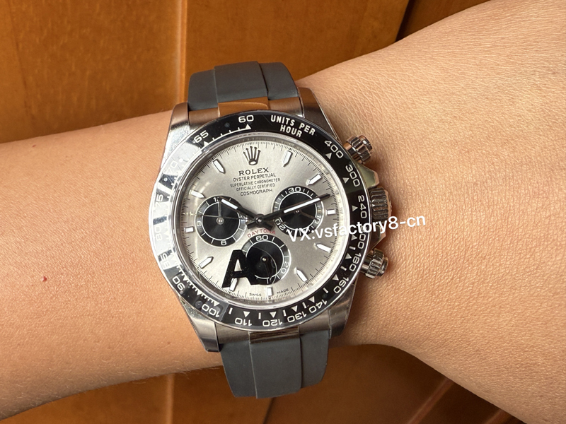 VS廠勞力士水泥灰迪通拿丹東4131配重版本復(fù)刻表細(xì)節(jié)做工還原評測